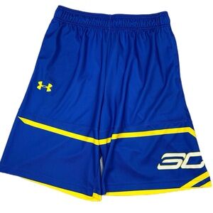 Under Armour Blue Pick n Pop Stephen Curry Basketball Shorts Men's Size Large
